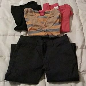 Lot of Girl's Size 10/12 Clothes: 3 Tops 1 Pant